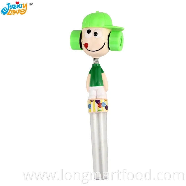 Hot Selling Plastic Funny Shake Head Clown Toy Sweet Candy